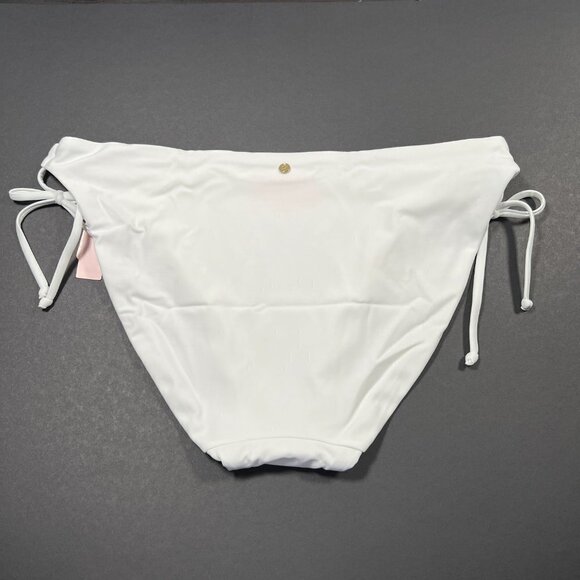 Victoria Secret XXL / 2XL Bikini Bottom Classic Double Side Tie String Bow White - Picture 3 of 6